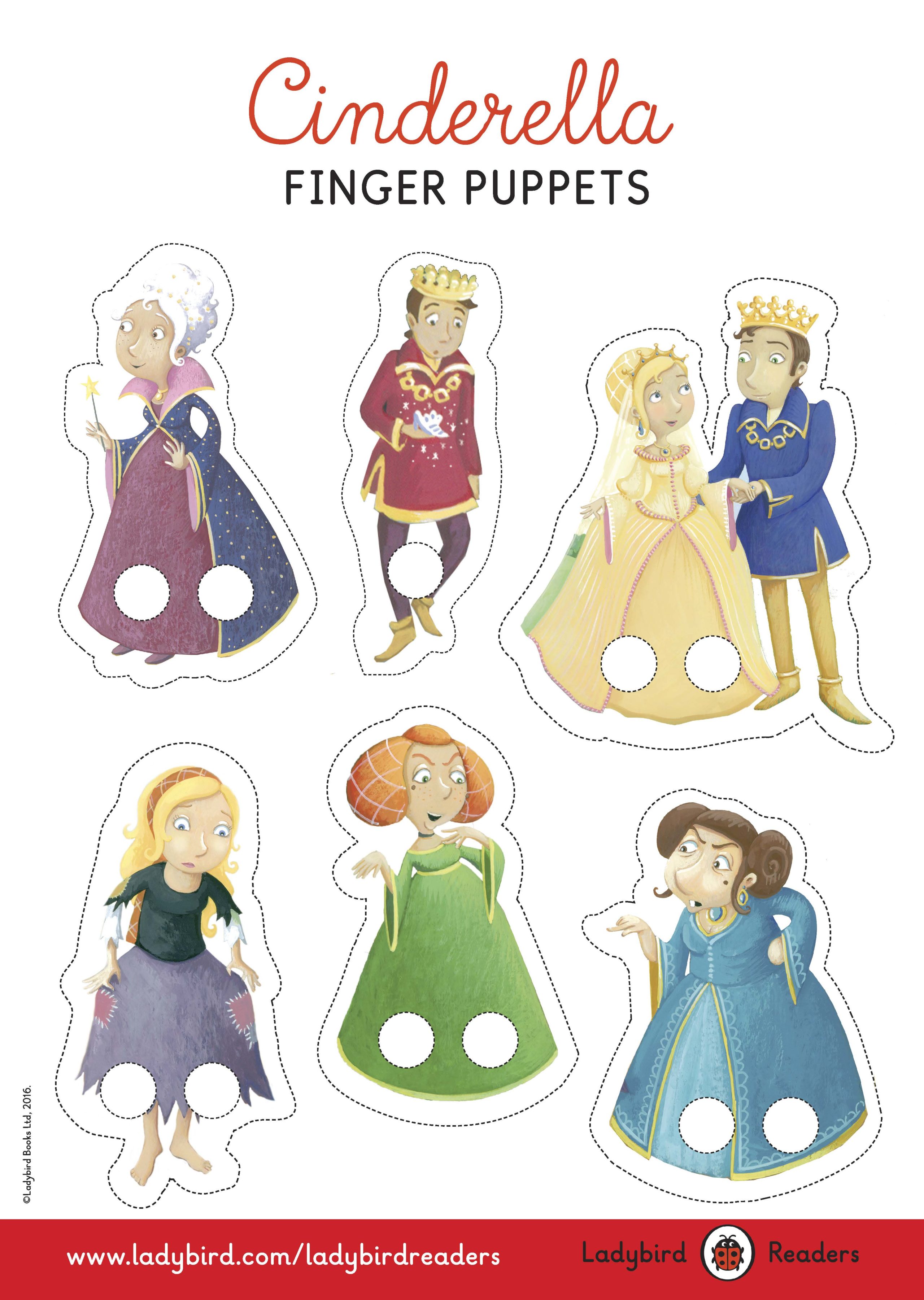 Cinderella Finger Puppets
