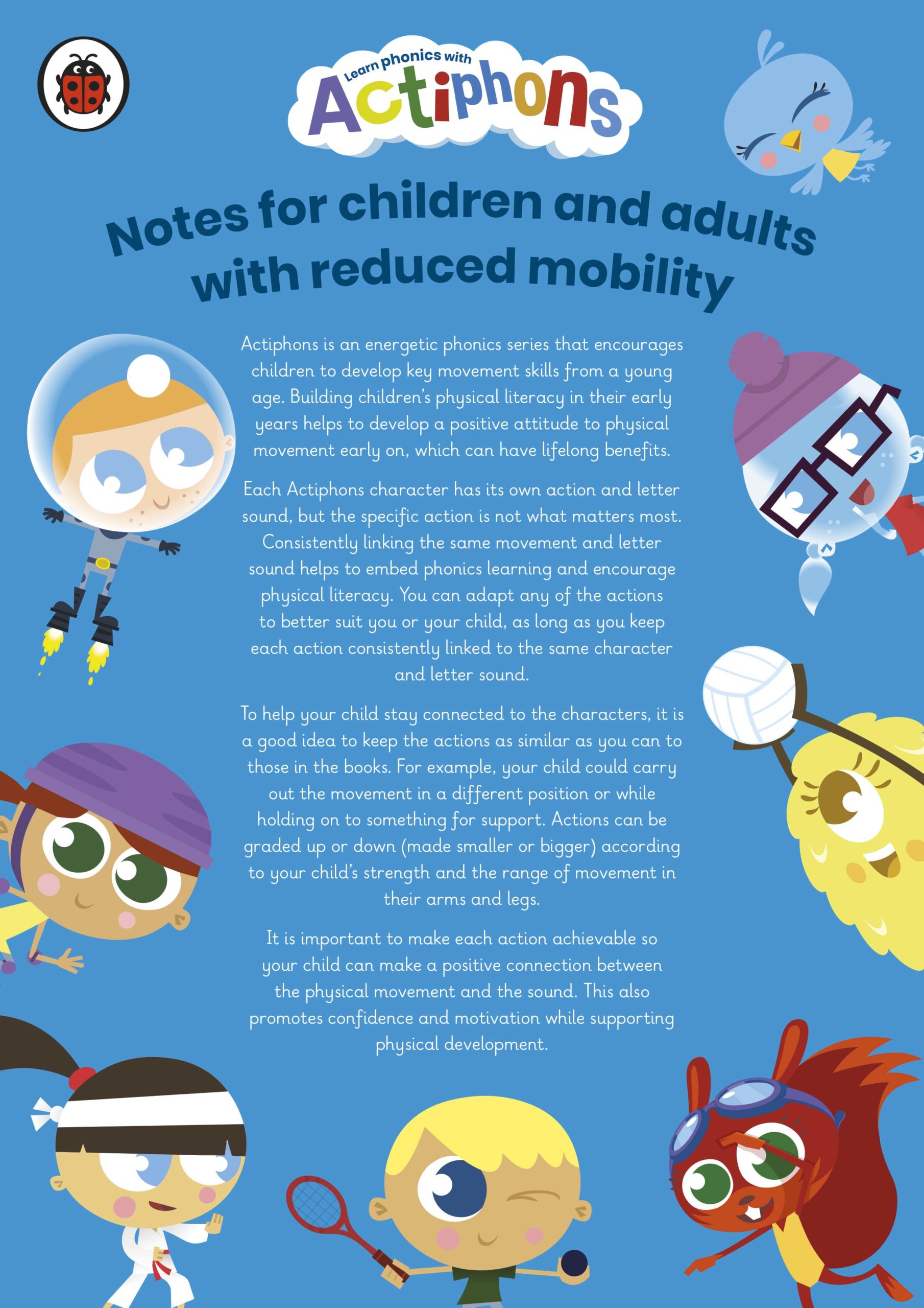 Actiphons Notes for Children with Reduced Mobility