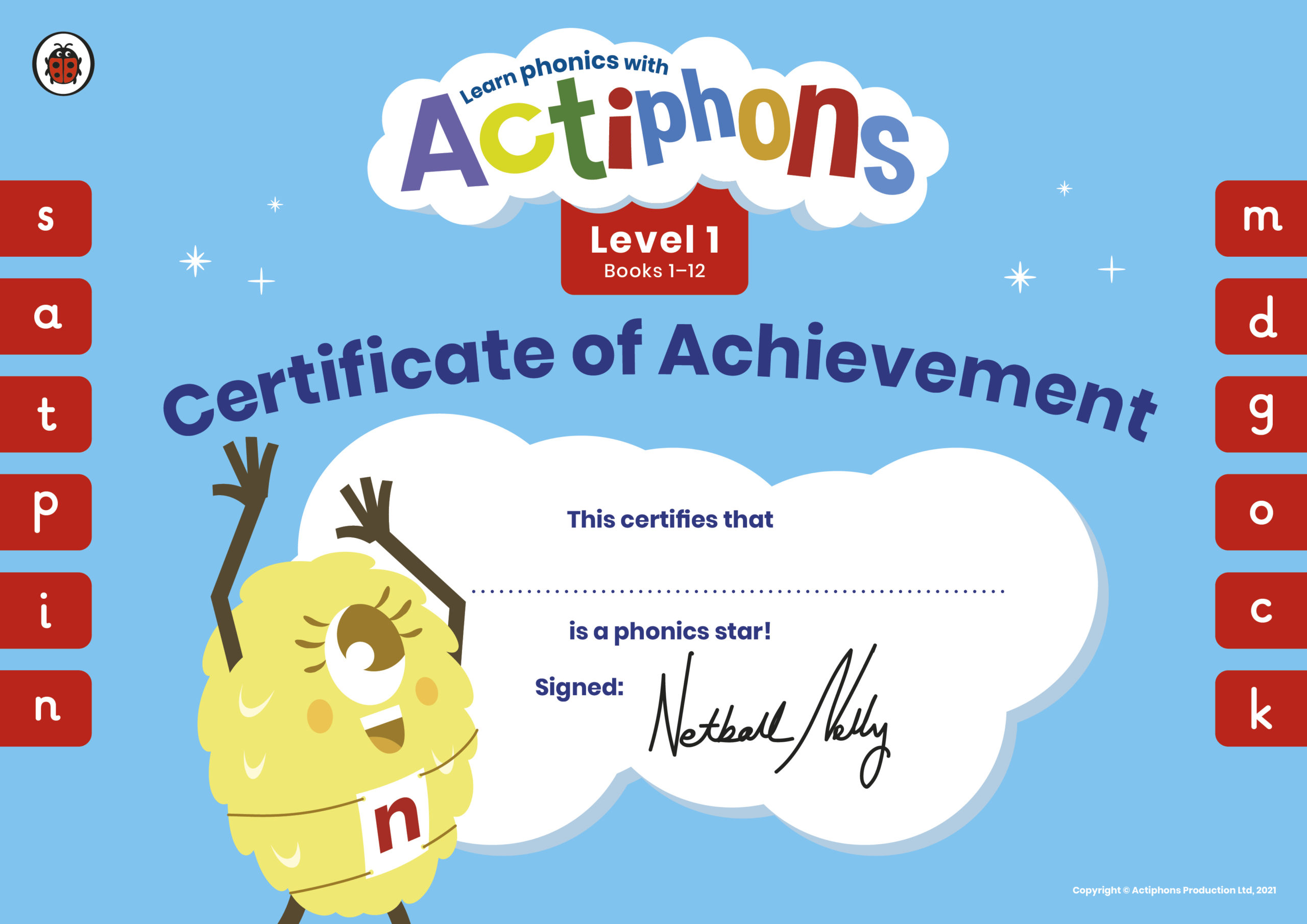 Actiphons Certificates