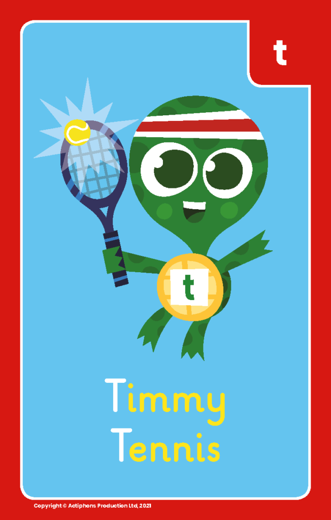 Timmy Tennis Flashcard