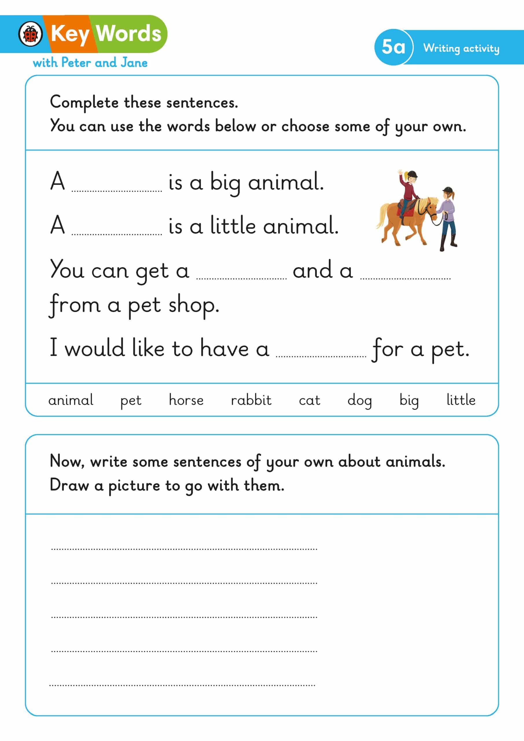 5a Writing Activity – Ladybird Education