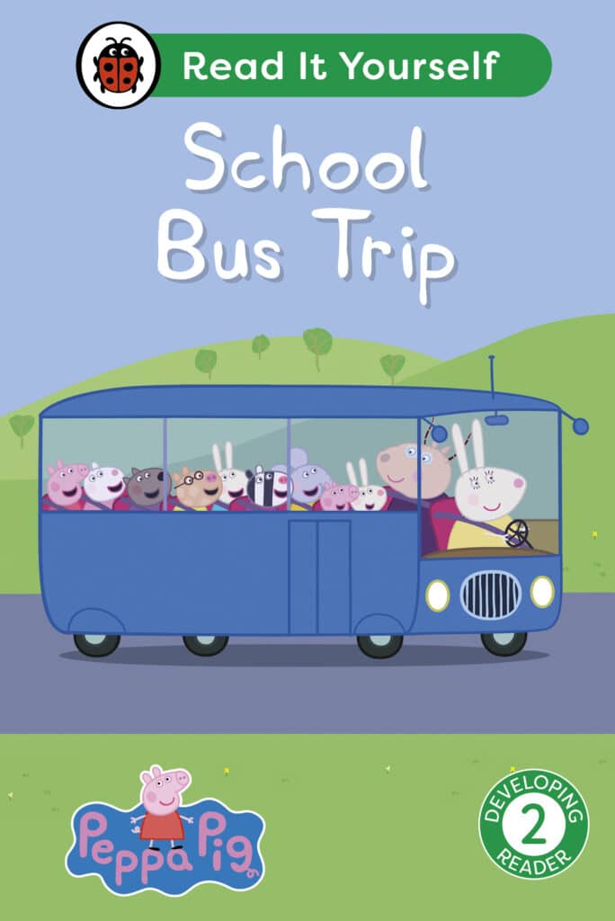 peppa pig school bus trip book